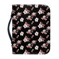 Watercolor Cherry Blossom Pattern Print Leather Bible Cover