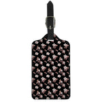 Watercolor Cherry Blossom Pattern Print Luggage Tag