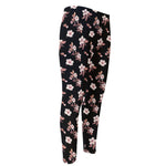Watercolor Cherry Blossom Pattern Print Men's Compression Pants