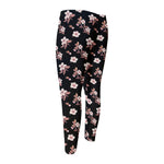 Watercolor Cherry Blossom Pattern Print Men's Compression Pants