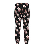 Watercolor Cherry Blossom Pattern Print Men's leggings