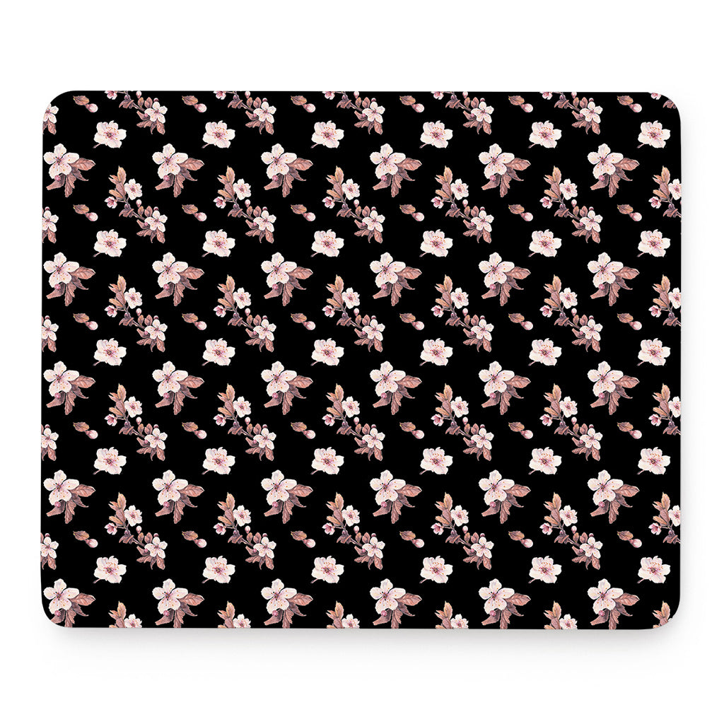 Watercolor Cherry Blossom Pattern Print Mouse Pad