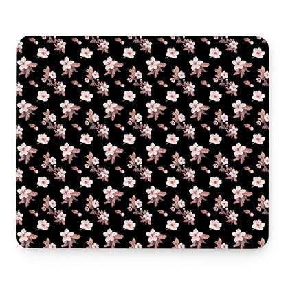 Watercolor Cherry Blossom Pattern Print Mouse Pad