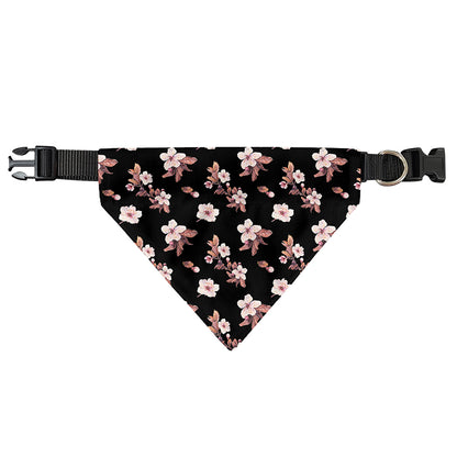 Watercolor Cherry Blossom Pattern Print Over The Collar Dog Bandana