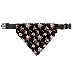Watercolor Cherry Blossom Pattern Print Over The Collar Dog Bandana