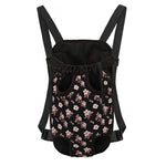 Watercolor Cherry Blossom Pattern Print Pet Carrier Backpack