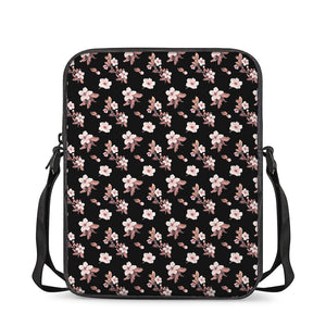 Watercolor Cherry Blossom Pattern Print Rectangular Crossbody Bag