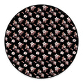 Watercolor Cherry Blossom Pattern Print Round Floor Mat