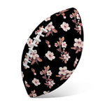 Watercolor Cherry Blossom Pattern Print Rugby Ball