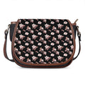 Watercolor Cherry Blossom Pattern Print Saddle Bag