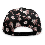Watercolor Cherry Blossom Pattern Print Snapback Cap