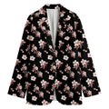 Watercolor Cherry Blossom Pattern Print Women's Blazer