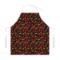 Watercolor Cherry Pattern Print Adjustable Apron