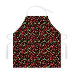 Watercolor Cherry Pattern Print Adjustable Apron