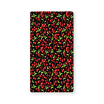 Watercolor Cherry Pattern Print Baby Crib Sheet