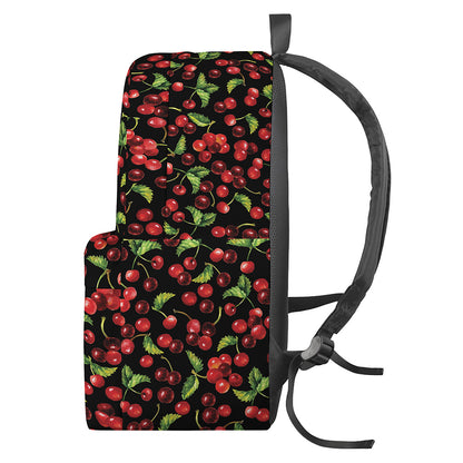 Watercolor Cherry Pattern Print Backpack