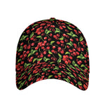 Watercolor Cherry Pattern Print Baseball Cap