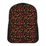 Watercolor Cherry Pattern Print Casual Backpack