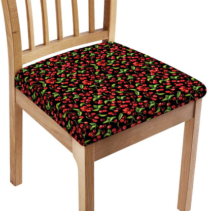 Watercolor Cherry Pattern Print Chair Cushion Cover