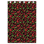 Watercolor Cherry Pattern Print Curtain