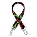 Watercolor Cherry Pattern Print Dog Seat Belt