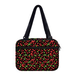Watercolor Cherry Pattern Print Double Strap Bible Bag