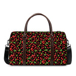 Watercolor Cherry Pattern Print Duffle Bag