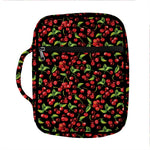 Watercolor Cherry Pattern Print Front Pocket Bible Bag