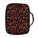 Watercolor Cherry Pattern Print Front Pocket Bible Bag