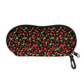 Watercolor Cherry Pattern Print Glasses Case
