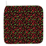 Watercolor Cherry Pattern Print Hand Towel