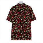 Watercolor Cherry Pattern Print Hawaiian Shirt