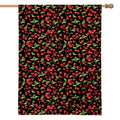 Watercolor Cherry Pattern Print House Flag
