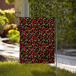 Watercolor Cherry Pattern Print House Flag