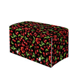 Watercolor Cherry Pattern Print Leather Tissue Box Cover