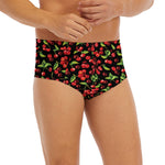 Watercolor Cherry Pattern Print Men's Briefs