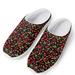 Watercolor Cherry Pattern Print Mesh Casual Shoes