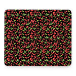 Watercolor Cherry Pattern Print Mouse Pad