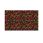 Watercolor Cherry Pattern Print Polyester Flag