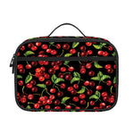 Watercolor Cherry Pattern Print Portable Lunch Bag