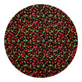 Watercolor Cherry Pattern Print Round Blanket