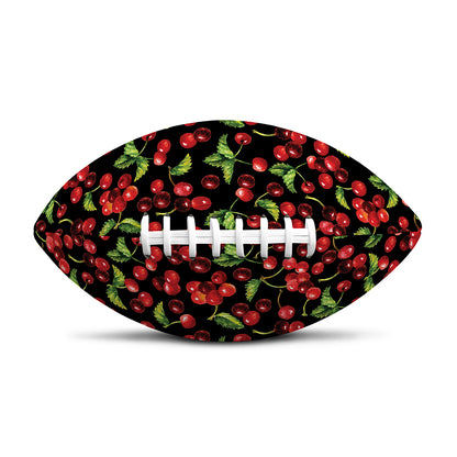 Watercolor Cherry Pattern Print Rugby Ball