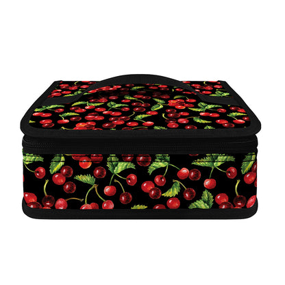 Watercolor Cherry Pattern Print Small Lunch Bag