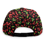 Watercolor Cherry Pattern Print Snapback Cap