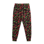 Watercolor Cherry Pattern Print Sweatpants