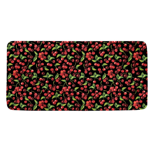 Watercolor Cherry Pattern Print Towel