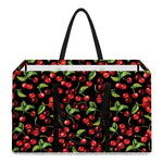 Watercolor Cherry Pattern Print Utility Tote Bag