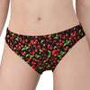 Watercolor Cherry Pattern Print Women's Panties