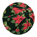 Watercolor Christmas Poinsettia Print Basketball