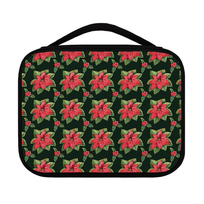 Watercolor Christmas Poinsettia Print Classic Bible Case